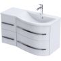 Zestaw Oristo Opal umywalka z szafką 90 cm prawy biały/połysk (OR30SD4S901P, UMEOP9092P) zdj.3