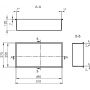 Polysan Inserta półka wnękowa 51 cm antracyt 1301-53B zdj.2