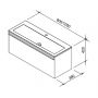 Ravak Clear szafka 80 cm podumywalkowa wisząca biały połysk/biały X000000757 zdj.2