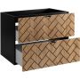 Zestaw Rodan Trend zestaw mebli łazienkowych 100 cm czarny/dąb (5906154450881, 5906154452168, 5906154451840) zdj.6