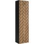 Rodan Trend szafka 35x27x136 cm boczna wisząca czarna-dąb zdj.5
