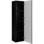 Rodan Classic szafka 35x27x136 cm boczna wisząca czarna zdj.4