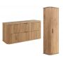 Zestaw Rodan Elegance szafka z blatem 120 cm podumywalkowa wisząca z szafką 139 cm boczną dąb (5906154453912, 5906154450645) zdj.1
