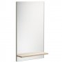 Lustro pionowe z półką 54 x 92,5 cm dąb bielony Roca Hall A856442611 zdj.1