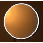 Sapho Float lustro 60 cm okrągłe z oświetleniem LED biały połysk barwa światła neutralna 22559 zdj.4