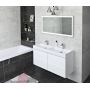 Sapho Filena szafka 118x43x51,5 cm podumywalkowa wisząca biały mat FID1212W zdj.3