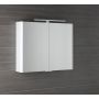 Sapho Lucie szafka 86 cm lustrzana z oświetleniem LED wisząca biały LU085-0030 zdj.3
