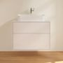 Villeroy & Boch Finion szafka 80 cm podumywalkowa wisząca Glass White Matt/Glossy White Lacquer G22100GF zdj.4