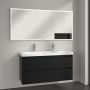 Villeroy & Boch My View+ szafka 160x16,8x75 cm z lustrem do zabudowy Volcano Black A48216VL zdj.13