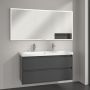 Villeroy & Boch My View+ szafka 160x16,8x75 cm z lustrem do zabudowy Graphite A48216VR zdj.13