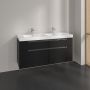 Villeroy & Boch Subway 2.0 szafka 128,7x44,9x59 cm podumywalkowa wisząca Volcano Black A91710VL zdj.7