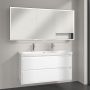 Villeroy & Boch My View+ szafka 160x16,8x75 cm z lustrem Brilliant White/czarny B48116VE zdj.13