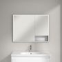 Villeroy & Boch My View+ szafka 100x16,8x75 cm z lustrem Brilliant White B48210VE zdj.8