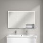 Villeroy & Boch szafka 120x16,8x75 cm z lustrem Brilliant White  B48212VE zdj.8