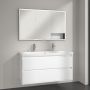 Villeroy & Boch szafka 120x16,8x75 cm z lustrem Brilliant White  B48212VE zdj.9