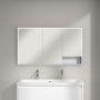 Villeroy & Boch My View+ szafka 130x16,8x75 cm z lustrem Pure White B48213VF zdj.8