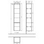 Villeroy & Boch Subway 3.0 szafka 40x36,2x171 cm boczna wisząca Taupe C58602VM zdj.2