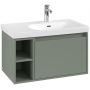 Villeroy & Boch Skyla szafka 77,2x43,9x43,6 cm podumywalkowa wisząca prawa Soft Green C78700AF zdj.3