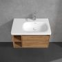 Villeroy & Boch Skyla szafka 77,2x43,9x43,6 cm podumywalkowa wisząca prawa Oak Kansas C78700RH zdj.8