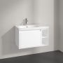 Villeroy & Boch Skyla szafka 77,2x43,9x43,6 cm podumywalkowa wisząca lewa Brilliant White C78800VE zdj.6
