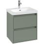 Villeroy & Boch Skyla szafka 57,2x43,9x59,6 cm podumywalkowa wisząca Soft Green C79400AF zdj.3