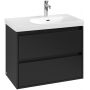 Villeroy & Boch Skyla szafka 77,2x43,9x59,6 cm podumywalkowa wisząca Volcano Black C79700VL zdj.3