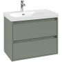 Villeroy & Boch Skyla szafka 77,2x43,9x59,6 cm podumywalkowa wisząca lewa Soft Green C79800AF zdj.3