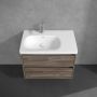 Villeroy & Boch Skyla szafka 77,2x43,9x59,6 cm podumywalkowa wisząca lewa Stone Oak C79800RK zdj.9