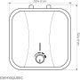 Electrolux pojemnościowy podgrzewacz wody 10 l 2 kW elektryczny EWH10QUEEC zdj.2