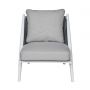 Miloo Home Beri krzesło ogrodowe aluminium białe/szary beż ML10862 zdj.4