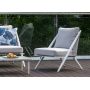 Miloo Home Beri krzesło ogrodowe aluminium białe/szary beż ML10862 zdj.6