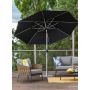 Miloo Home Como parasol ogrodowy 3 m aluminium szare/grafit ML10865 zdj.2