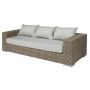 Miloo Home Moma zestaw mebli ogrodowych 5-elementowy sofa dwa fotele i dwa stoliki ekorattan/konglomerat beżowy ML12627 zdj.2