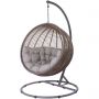 Miloo Home Cocoon De Luxe fotel wiszący ekorattan naturalny/poduszka beżowa ML12628 zdj.1