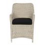 Miloo Home Marina fotel ogrodowy obiadowy ekorattan beżowy ML5660 zdj.2