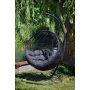 Miloo Home Cocoon De Luxe fotel wiszący ekorattan czarny/poduszka czarna ML7483 zdj.6