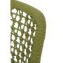 Miloo Home Qui fotel ogrodowy obiadowy aluminium antracyt/poduszka szara/sznurek zielony ML9132 zdj.5