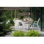 Miloo Home Ivy krzesło ogrodowe obiadowe aluminium/ekorattan beż/biały ML9172 zdj.3