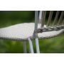 Miloo Home Ivy krzesło ogrodowe obiadowe aluminium/ekorattan beż/biały ML9172 zdj.4