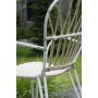Miloo Home Ivy krzesło ogrodowe obiadowe aluminium/ekorattan beż/biały ML9172 zdj.6