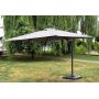 Miloo Home Kos parasol ogrodowy 3x3 m boczny aluminium szary ML9190 zdj.3