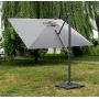 Miloo Home Kos parasol ogrodowy 3x3 m boczny aluminium szary ML9190 zdj.4