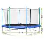 Mirpol trampolina dla dzieci ogrodowa 427 cm 14FT zdj.3