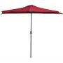 Mirpol Falkon parasol ogrodowy 2,7 m połówka czerwony zdj.2