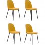 Mirpol Adele krzesło 4 szt zestaw żółte (SL-7022DŻÓŁTE) zdj.1
