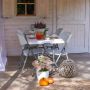 Mirpol Vivid zestaw mebli ogrodowych 6-osobowy stół cateringowy i krzesła biały (VIVID180C, VIVID56) zdj.7