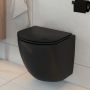 Zestaw Oltens Hamnes miska WC wisząca PureRim z powłoką SmartClean z deską wolnoopadającą Ovan Slim czarny mat 42514300 zdj.11