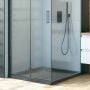 Oltens Superior brodzik kwadratowy 80x80 cm czarny 17002300 zdj.10