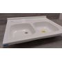 Outlet - Polimat zlewozmywak 80x60 cm akrylowy biały 00581 zdj.3