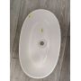 Outlet - Ksuro 02 umywalka 60x36 cm nablatowa owalna biała 20003000 zdj.4